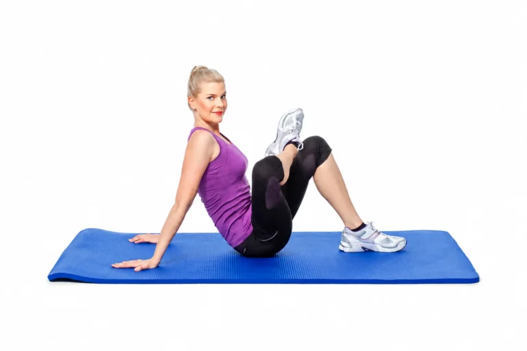 Seated Piriformis: Seated figure-four position with the hands supporting the body from behind.