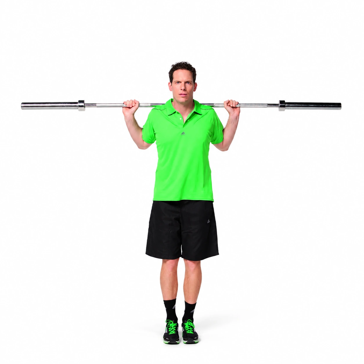 Lateral-lunge standing setup.