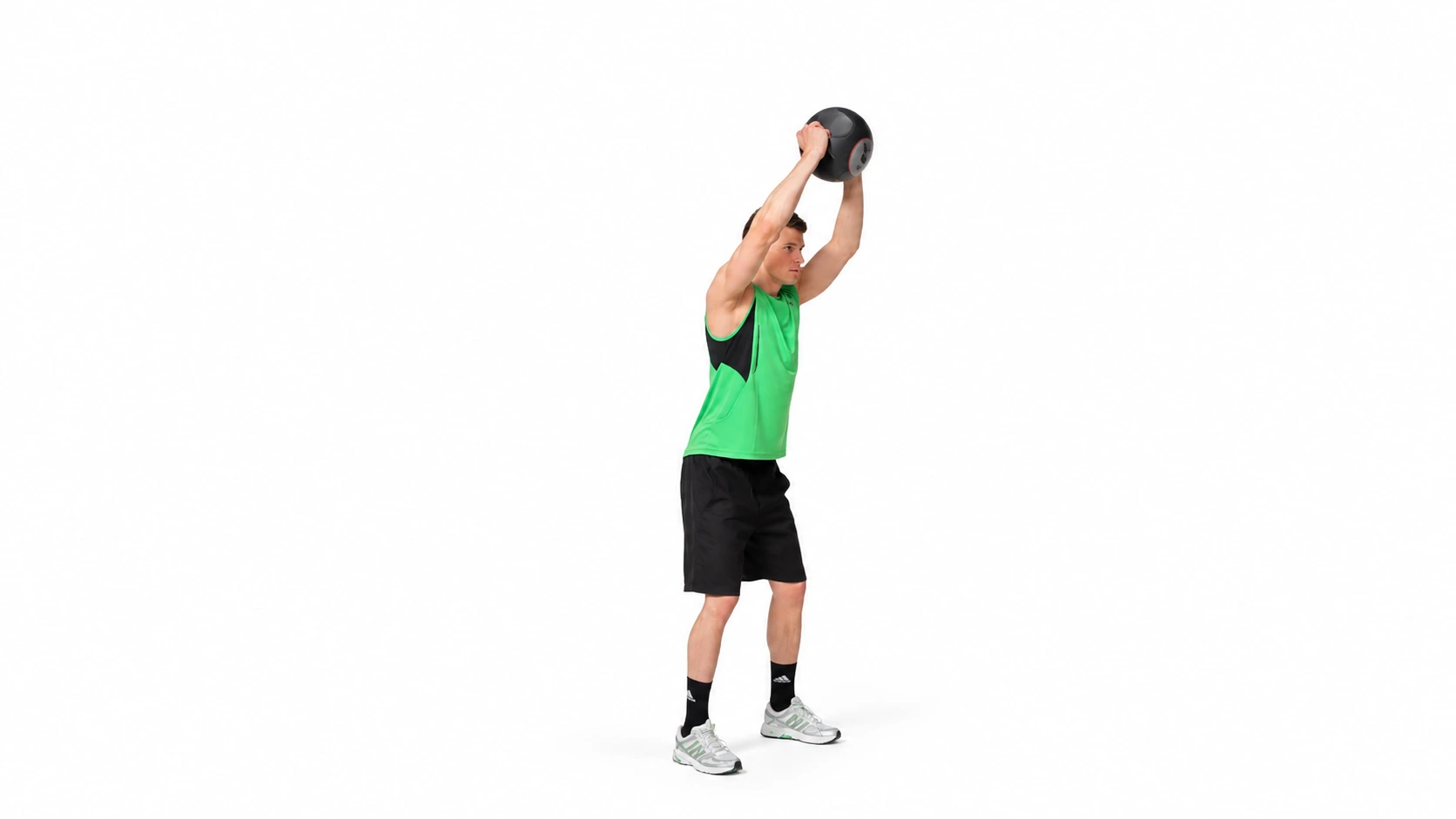 6.120 reference: upright overhead reach with both feet supported