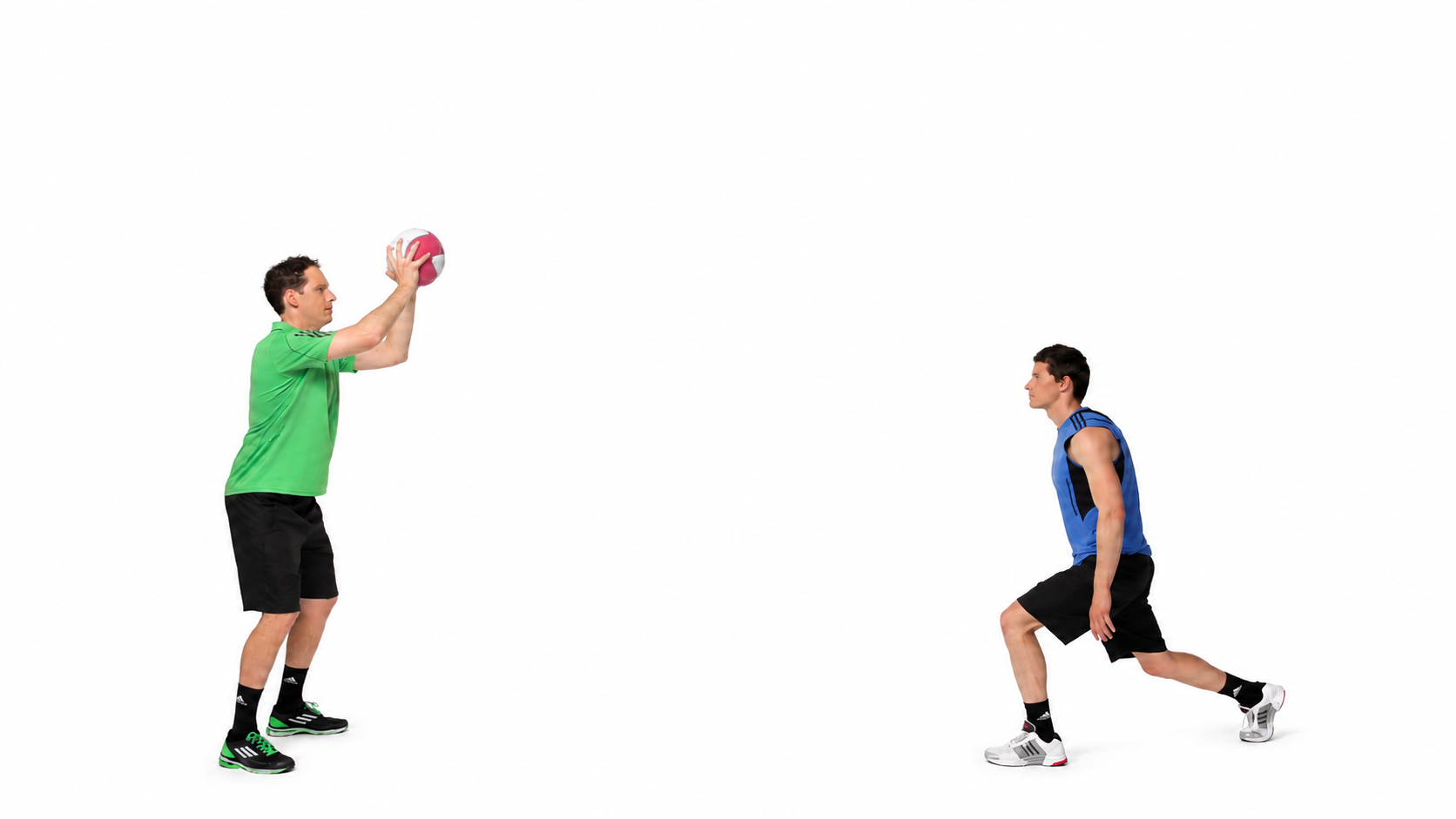 Overhead Medicine-Ball Pass: 7.246 Overhead MB Pass II — lunge position