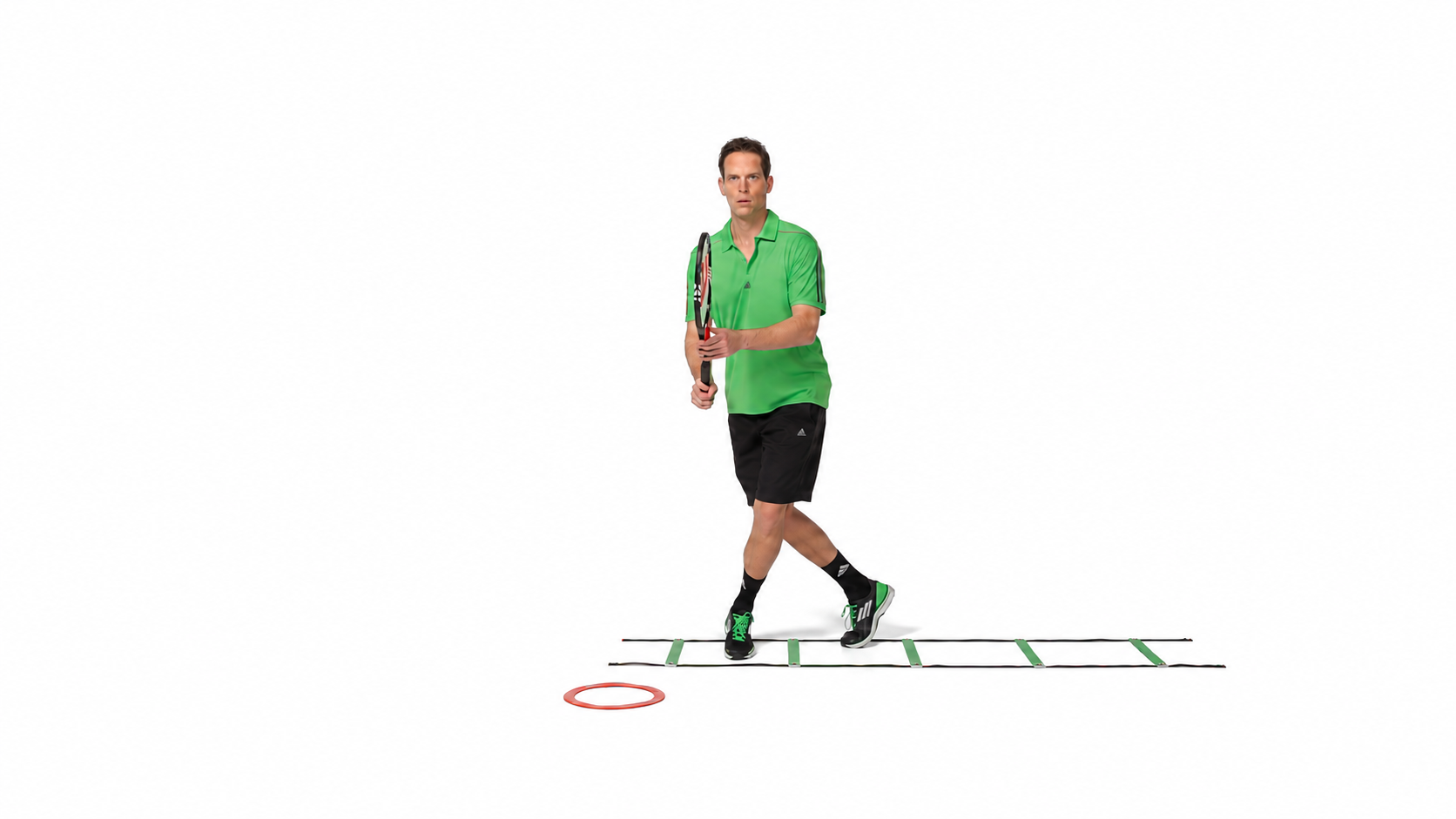 Posterior Cross-Over To Diagonal Lunge: Rear cross-over before the diagonal exit.