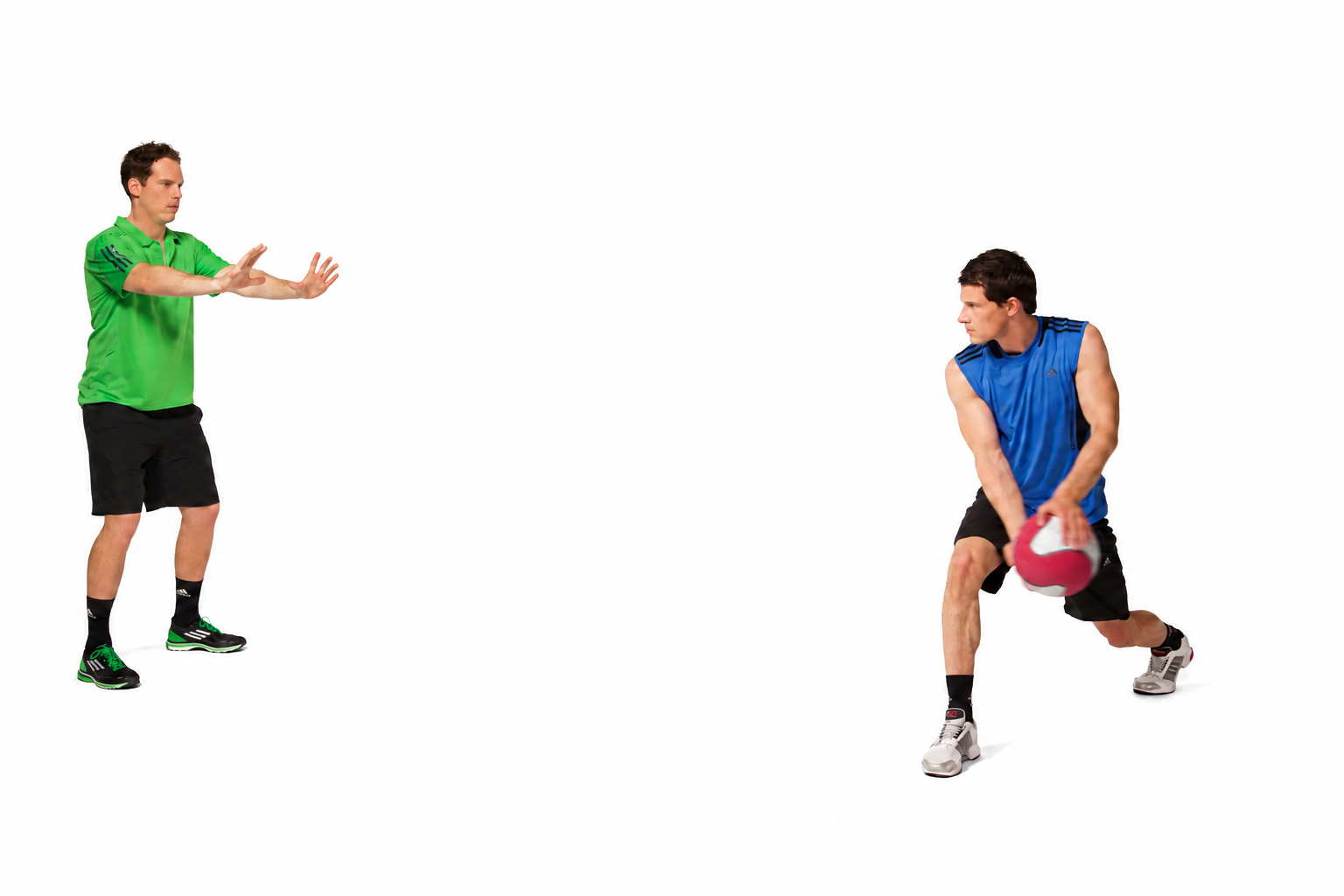 Medicine-Ball Trunk-Twist Throw: Diagonal-lunge rotation